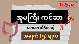 အူမကြီး ကင်ဆာ လက္ခဏာ (၅) ခု #cancer #အူမကြီးကင်ဆာ #အူကင်ဆာ #coloncancer #ကင်ဆာလက္ခဏာ