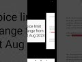 E INVOICE limit change from 1st August 2023