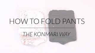How to fold your clothes the Marie Kondo way