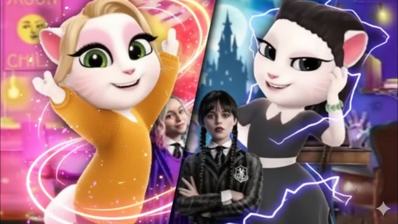 Wednesday vs Enid sinclair // My talkin angela 