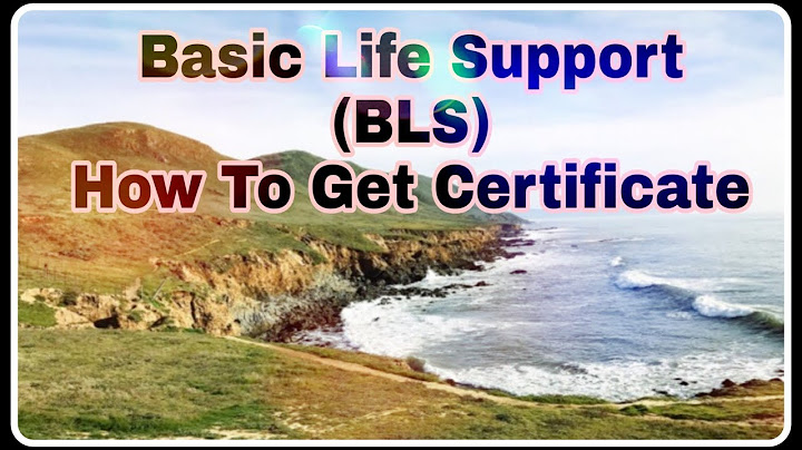 Basic life support for healthcare providers certification