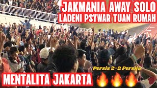 JAKMANIA AWAY SOLO!! SALING PSYWAR vs SOLO FANS DI DALAM DAN LUAR STADION