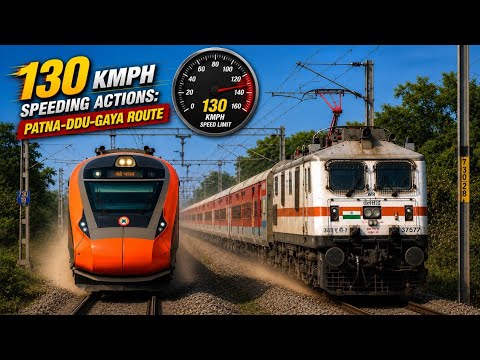 130KMPH Morning Speeding Trains in the Patna-DDU-Gaya Section | Delhi-Howrah Route | Indian Railways