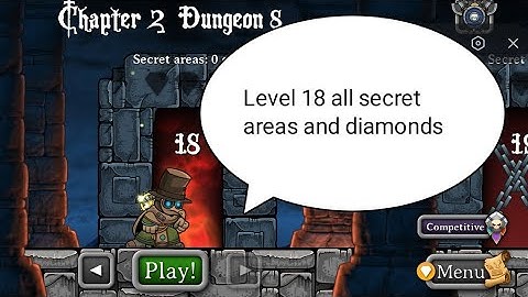 Magic rampage level 18 || Chapter 2 dungeon 8 all secret areas and diamonds