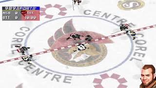 NHL FACE OFF 2000 - SEASON MODE - GAMES; 17(vs Nashville), 18(vs Anaheim), 19(@CAR)