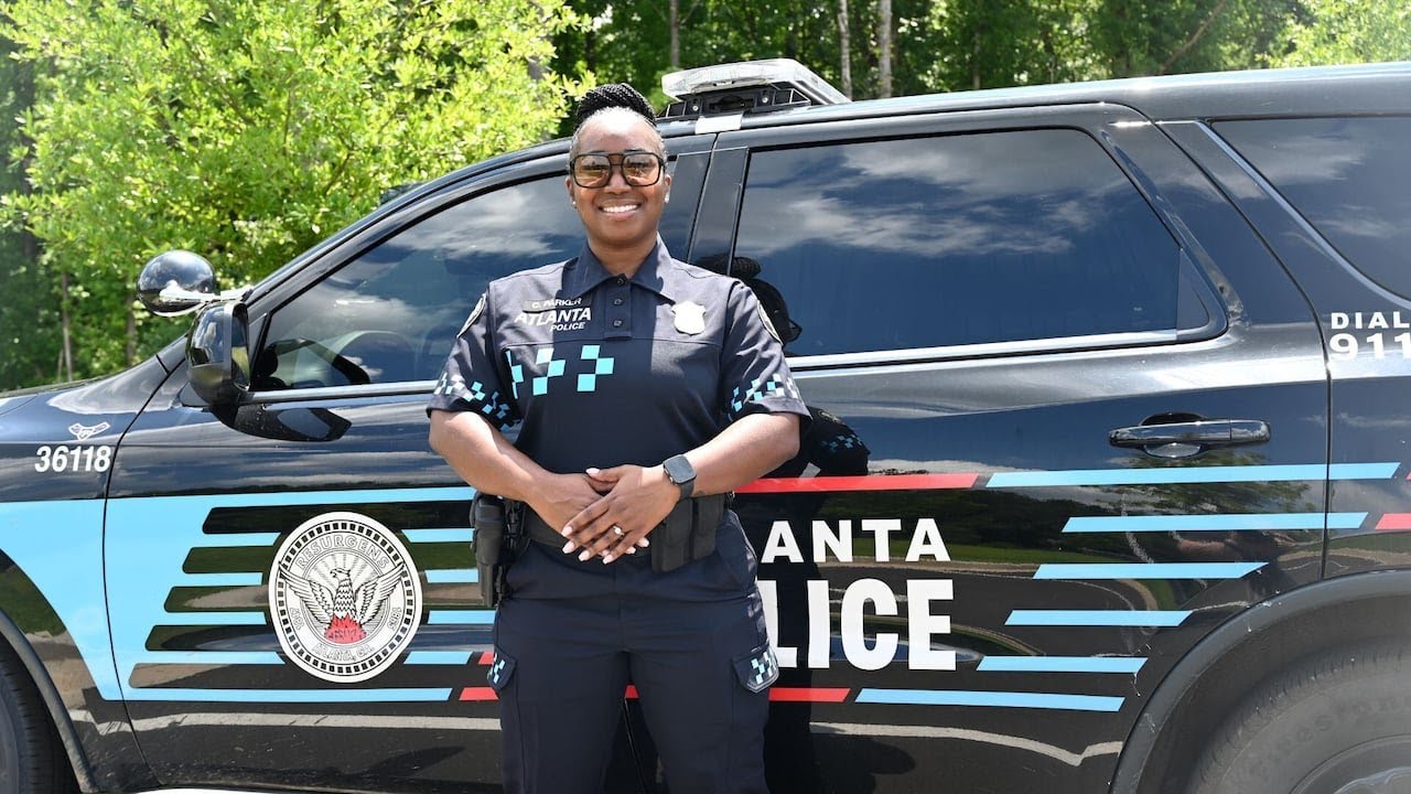 Atlanta Police Department unveils new uniforms ahead of World Cup - YouTube