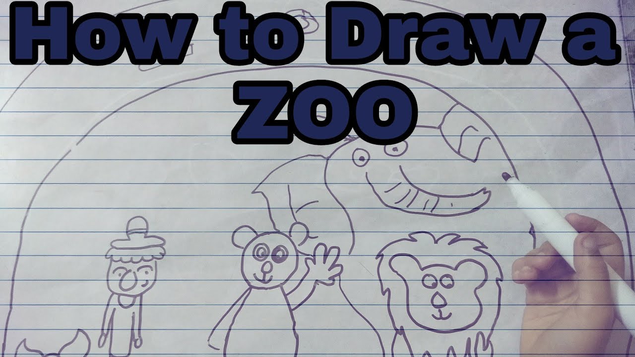 FREE! - Cartoon Zoo Animal Tiger | Colouring Sheets - Twinkl