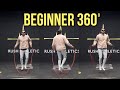 Easy way to 360 with a jump rope  beginner tutorial by rush athletics