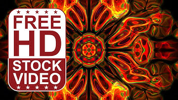 Free Stock Videos - abstract colorful aetherial kaleidoscope fractals moving randomly 2D animation