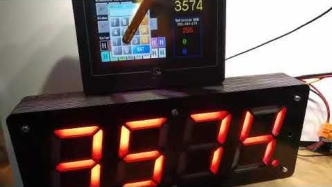 7 seg display with modbus rs485