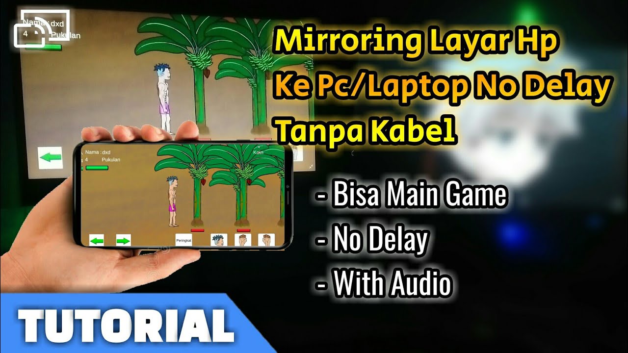 Cara Menghubungkan Layar Hp ke Pc/Laptop no Delay no Lag Tanpa Kabel