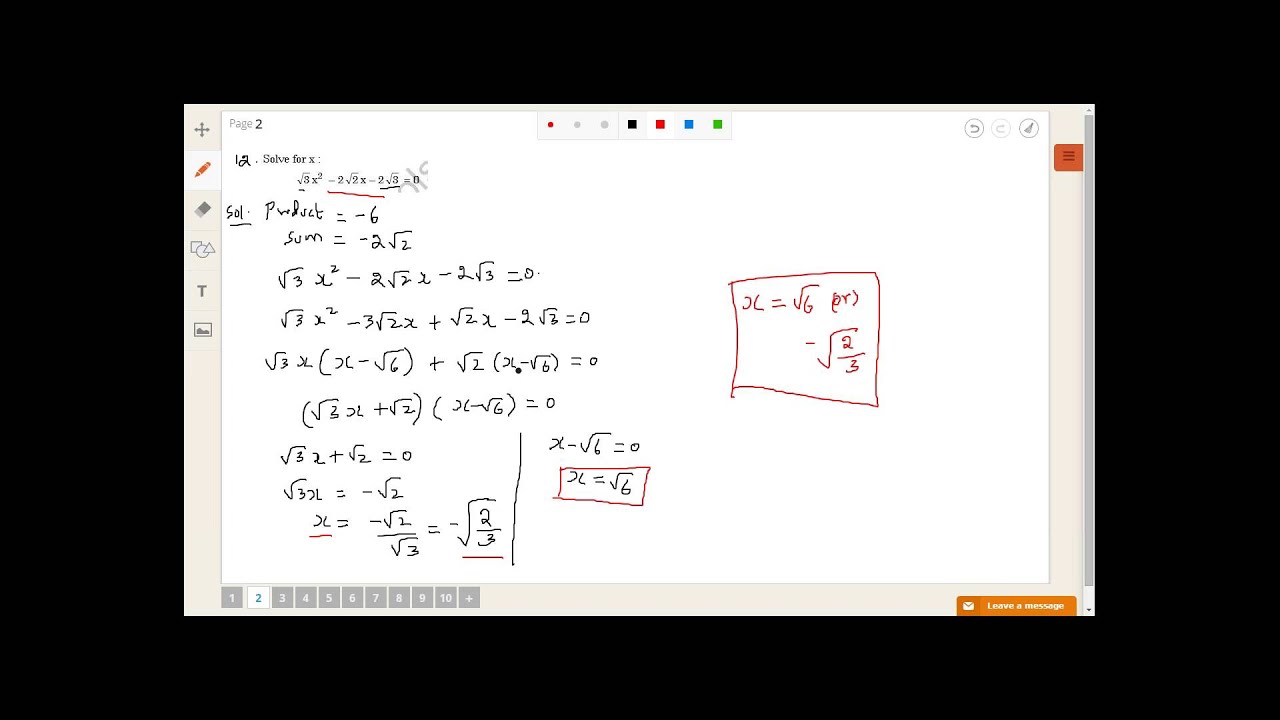 knowledge base CBSE 2015 Class 10 Mathematics 3 Mark Questions Solutions