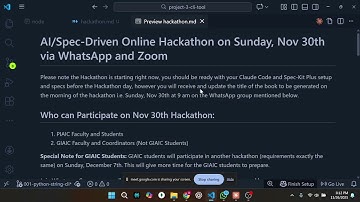Hackathon Guide For PIAIC and GIAIC Students
