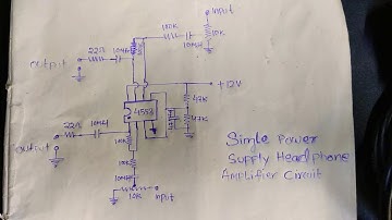 Single power supply headphone com preamp circuit diagram