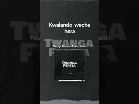 Prince Indah Twanga Pepeta Ft Phina Lyric Video