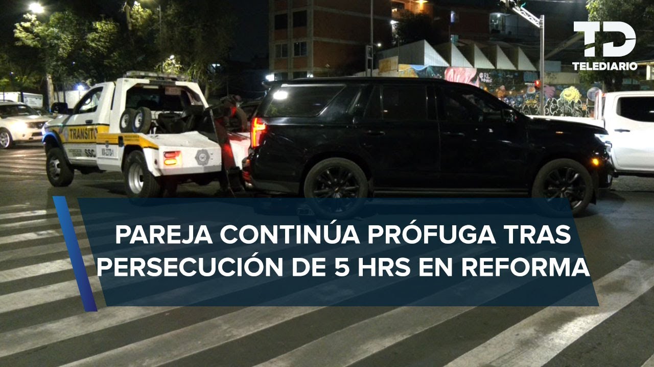 Persecución de película: Pareja evade a más de 10 patrullas en CDMX