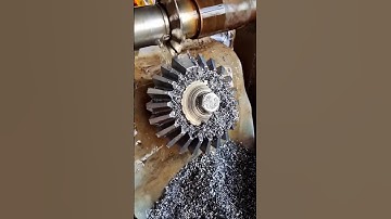 Gear grooving production process- Good tools and machinery make work easy #shorts