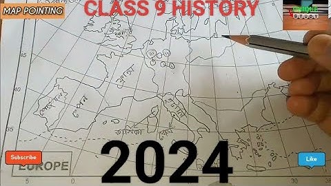 CLASS 9 HISTORY MAP POINTING IN  BENGALI || নবম শ্রেণীর ইতিহাস ইউরোপের ম্যাপ পয়েন্টিং || 2024 💯🔥