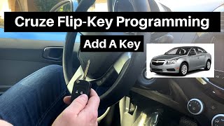 how to program a chevy cruze flip key remote fob 2011 - 2015 diy chevrolet add flip-key tutorial