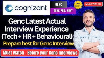 🔥Cognizant GenC Latest Interview Experience | Cognizant GenC, GenC Next, GenC Pro Tech+HR Questions