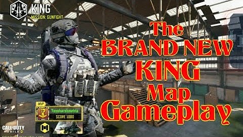 The Brand New KING map of CODM in Gun fight mode with Clean Sweep 2v2