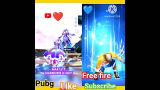 pubg vs free fire,/️ff short,new shayari video, free fire #pubg #freefire