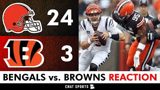 Bengals INSTANT Reaction & News After 24-3 Loss vs. Browns - Joe Burrow And Offense SUCK In Week 1