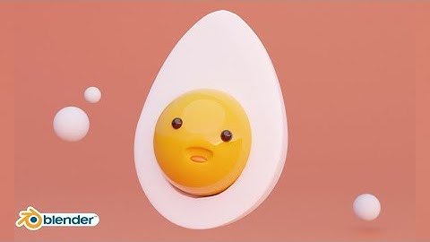 CUTE EGG LOW POLY MODELING | BLENDER 2.8