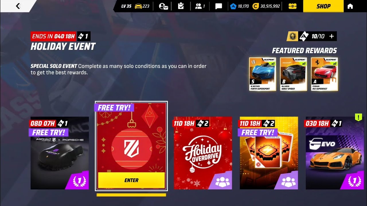 ASPHALT LEGENDS UNITE! HOLIDAY EVENT ! 