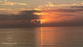 🦋 HD VIDEO • RELAX • SERENE OCEAN SUNSET • NATURAL WAVES SOUND • ARTIST EMERALD • ASTROLOGY 🦋