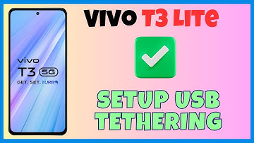 Vivo T3 Lite USB Tethering || How to setup USB tethering