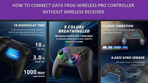 Connecting Data Frog Wireless Pro Controller to PC without a wireless receiver.