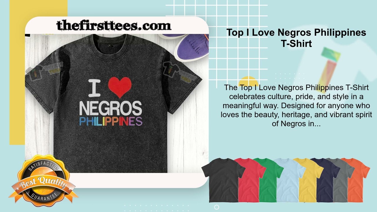 Top I Love Negros Philippines T-Shirt