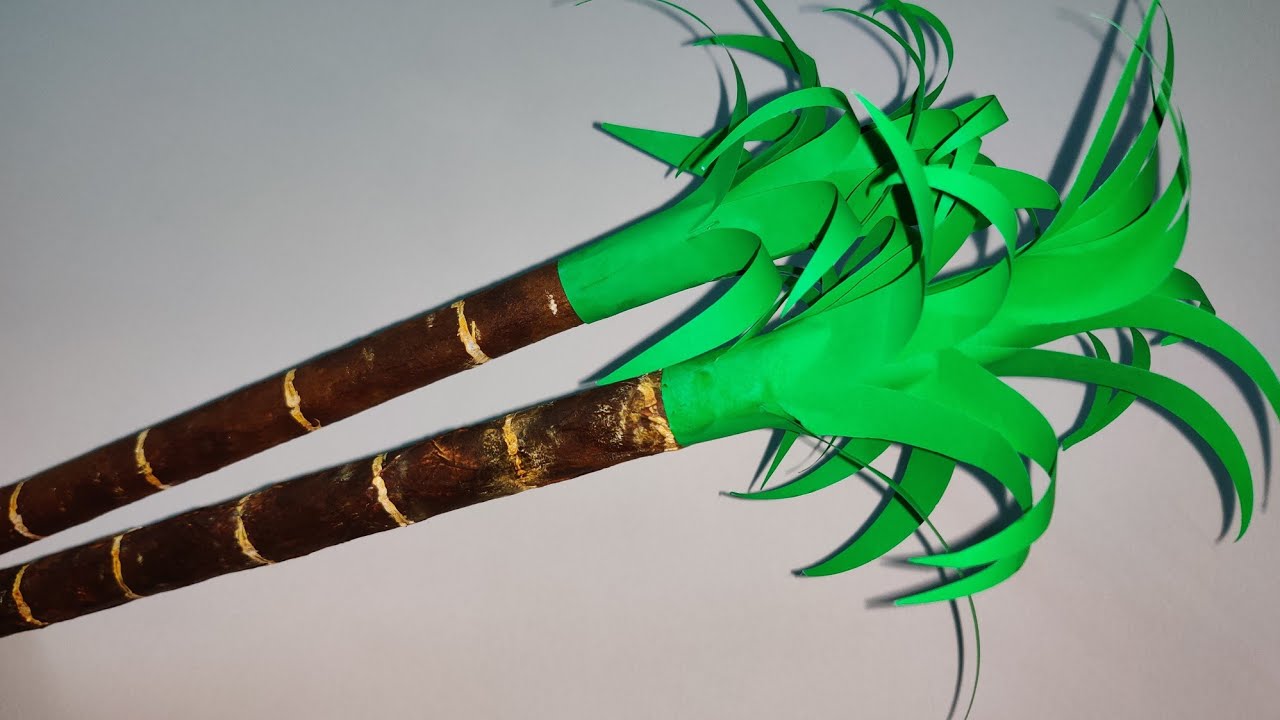 How to Making Sugar Cane Craft for Sankranti DIY Pongal Decoration