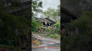 HSFD responds to a house fire in the 400 block of Grove Street Thursday morning