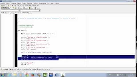 media bimestral de 4 notas do aluno