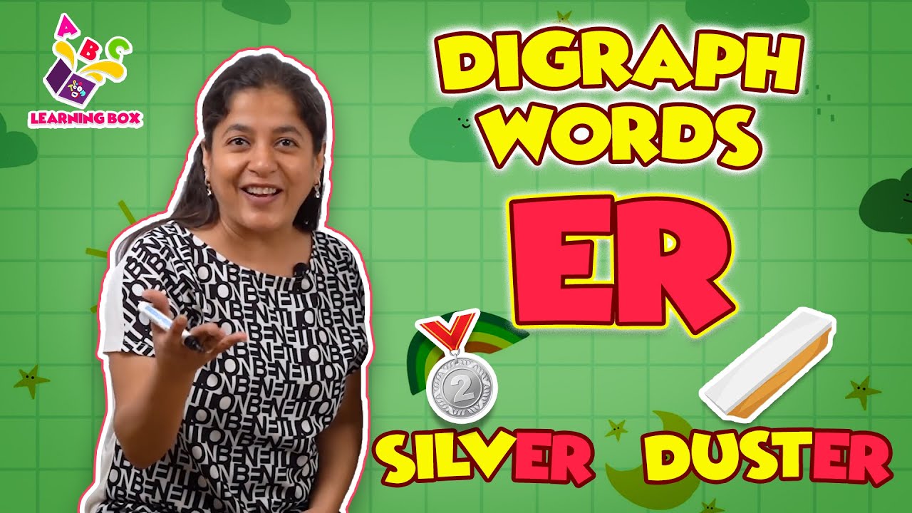 Er Digraph Sound Lets learn 'Er' Words Nursery Rhymes Preschool Learning Learning Box