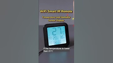 WiFi Smart IR Remote with Temperature and Humidity display for AC, TV, Fan #smartremote