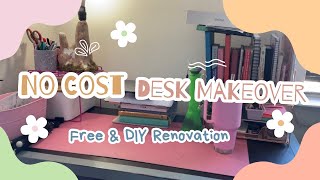 $0 Desk Makeover! Free & DIY Updates to My Space!