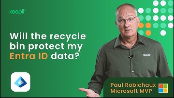 Will the recycle bin protect my Entra ID data?