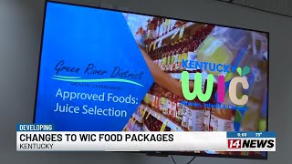 Changes coming to WIC food packages in Kentucky