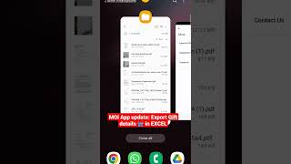 Introducing new EXCEL Export feature in Moi| Download Moi app from google play store now #android screenshot 2