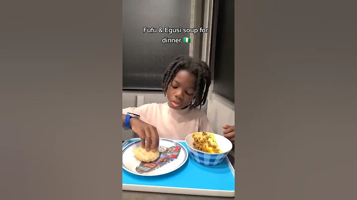 Eating Fufu And Egusi Soup