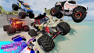 Monster Jam Mud Battle | BeamNG Drive | Grave Digger