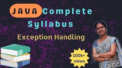 Exception Handling in java || 49||java course in telugu