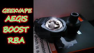 Geekvape Aegis Boost RBA review - is it a rba or is it more