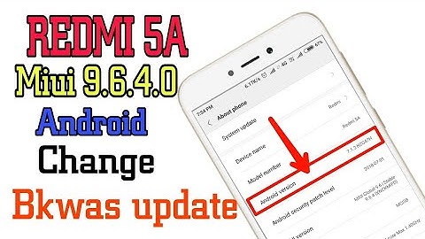 REDMI 5A Miui 9.6.4.0 new update #android update fun😂😂#techwithsumit