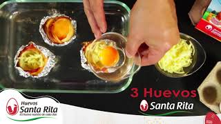 Receta Volcán de papa - Huevos Santa Rita