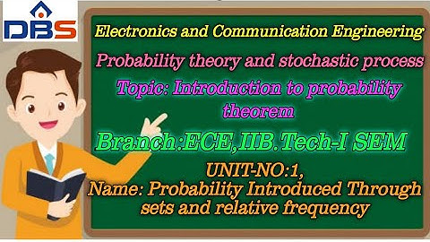 DBS -INTRODUCTION TO PROBABILITY THEORY,II B.Tech-I sem,UNIT-1,Unit name: Probability Introduced