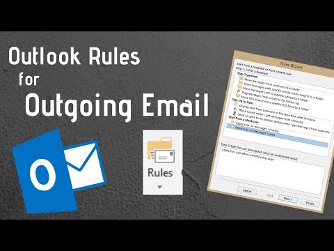 Outlook Rules for Outgoing Email